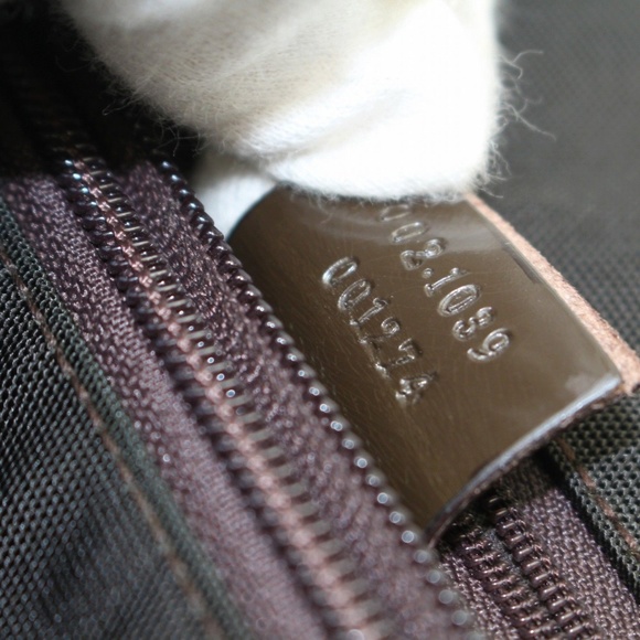 Authentic Gucci Tote Bag Dark Brown Nylon 277476 - Picture 7 of 8